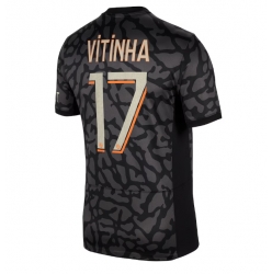 Paris Saint-Germain Vitinha Ferreira #17 Tredjedrakt 2023-24 Kortermet
