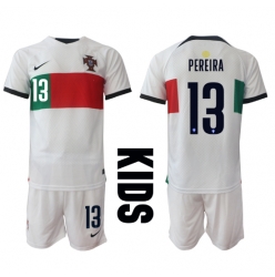 Portugal Danilo Pereira #13 Bortedraktsett Barn VM 2022 Kortermet (+ Korte bukser)