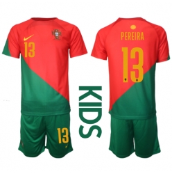 Portugal Danilo Pereira #13 Hjemmedraktsett Barn VM 2022 Kortermet (+ Korte bukser)