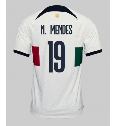 Portugal Nuno Mendes #19 Bortedrakt VM 2022 Kortermet