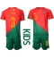 Portugal Pepe #3 Hjemmedraktsett Barn VM 2022 Kortermet (+ Korte bukser)