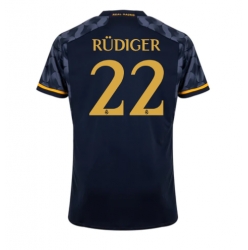 Real Madrid Antonio Rudiger #22 Bortedrakt 2023-24 Kortermet