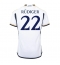 Real Madrid Antonio Rudiger #22 Hjemmedrakt 2023-24 Kortermet