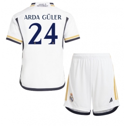 Real Madrid Arda Guler #24 Hjemmedraktsett Barn 2023-24 Kortermet (+ Korte bukser)