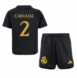 Real Madrid Daniel Carvajal #2 Tredjedraktsett Barn 2023-24 Kortermet (+ Korte bukser)