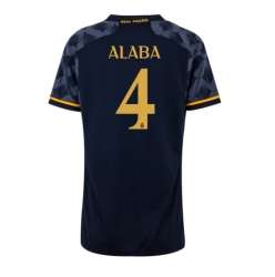 Real Madrid David Alaba #4 Bortedrakt Dame 2023-24 Kortermet