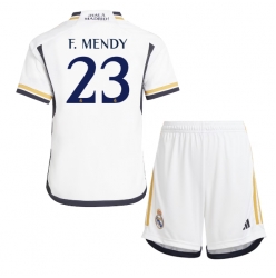 Real Madrid Ferland Mendy #23 Hjemmedraktsett Barn 2023-24 Kortermet (+ Korte bukser)
