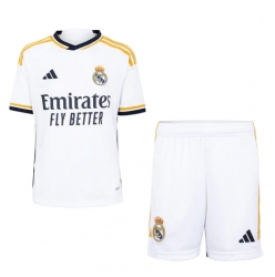 Real Madrid Hjemmedraktsett Barn 2023-24 Kortermet (+ Korte bukser)
