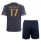 Real Madrid Lucas Vazquez #17 Bortedraktsett Barn 2023-24 Kortermet (+ Korte bukser)