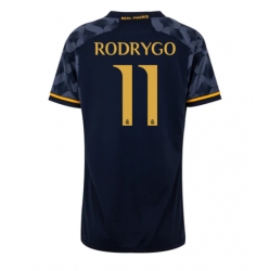 Real Madrid Rodrygo Goes #11 Bortedrakt Dame 2023-24 Kortermet