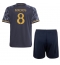 Real Madrid Toni Kroos #8 Bortedraktsett Barn 2023-24 Kortermet (+ Korte bukser)