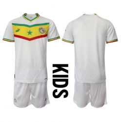 Senegal Hjemmedraktsett Barn VM 2022 Kortermet (+ Korte bukser)