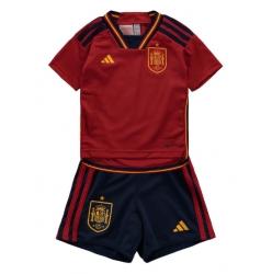 Spania Hjemmedraktsett Barn VM 2022 Kortermet (+ Korte bukser)
