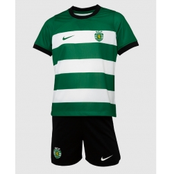 Sporting CP Hjemmedraktsett Barn 2023-24 Kortermet (+ Korte bukser)