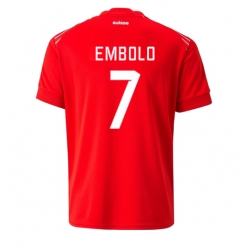 Sveits Breel Embolo #7 Hjemmedrakt VM 2022 Kortermet