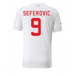 Sveits Haris Seferovic #9 Bortedrakt VM 2022 Kortermet