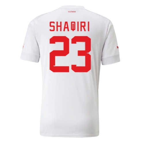 Sveits Xherdan Shaqiri #23 Bortedrakt VM 2022 Kortermet