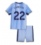 Tottenham Hotspur Brennan Johnson #22 Bortedraktsett Barn 2024-25 Kortermet (+ Korte bukser)