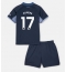 Tottenham Hotspur Cristian Romero #17 Bortedraktsett Barn 2023-24 Kortermet (+ Korte bukser)