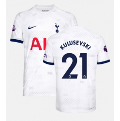 Tottenham Hotspur Dejan Kulusevski #21 Hjemmedrakt 2023-24 Kortermet