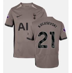 Tottenham Hotspur Dejan Kulusevski #21 Tredjedrakt 2023-24 Kortermet