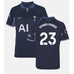 Tottenham Hotspur Pedro Porro #23 Bortedrakt 2023-24 Kortermet