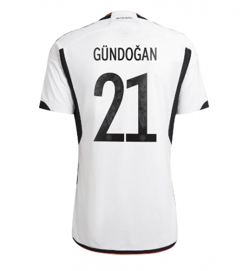 Tyskland Ilkay Gundogan #21 Hjemmedrakt VM 2022 Kortermet