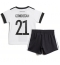 Tyskland Ilkay Gundogan #21 Hjemmedraktsett Barn VM 2022 Kortermet (+ Korte bukser)