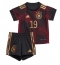 Tyskland Leroy Sane #19 Bortedraktsett Barn VM 2022 Kortermet (+ Korte bukser)