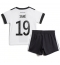 Tyskland Leroy Sane #19 Hjemmedraktsett Barn VM 2022 Kortermet (+ Korte bukser)