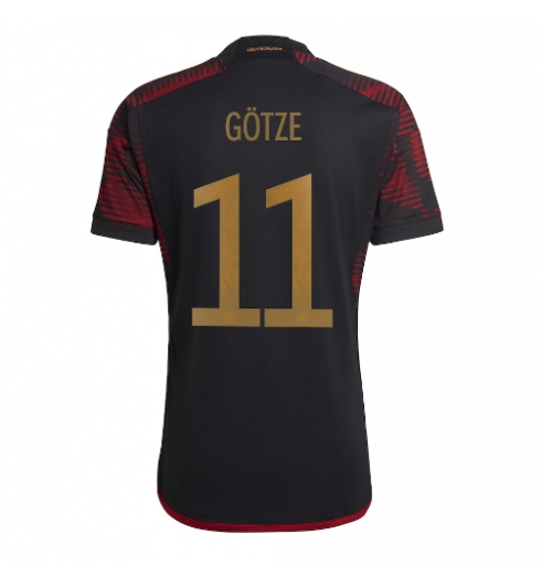Tyskland Mario Gotze #11 Bortedrakt VM 2022 Kortermet